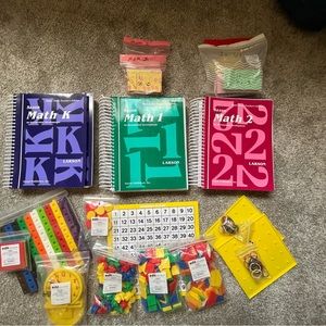 Saxon math K, 1, and 2 with manipulatives